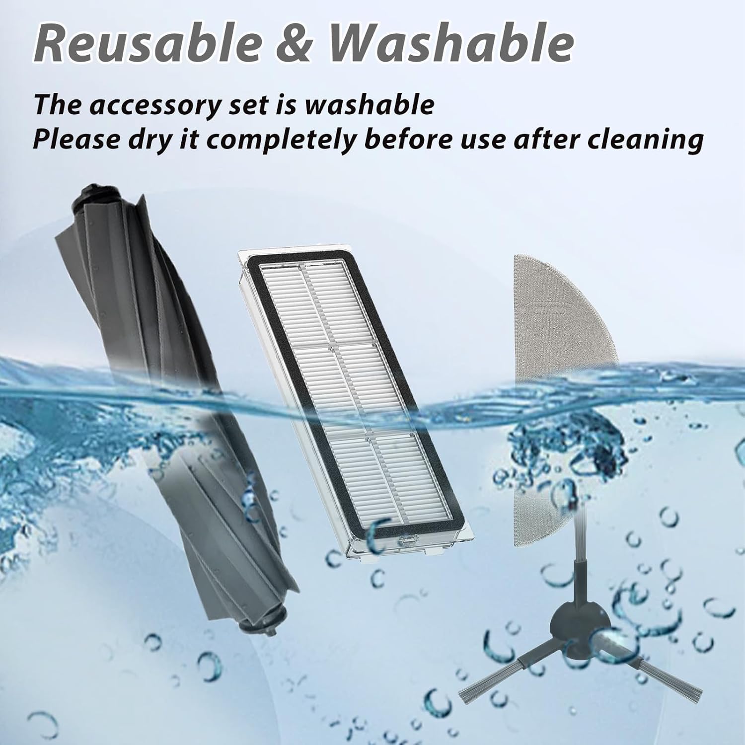 12Pcs Accessories Kit for Dreame Mova S10 Vacuum Cleaner