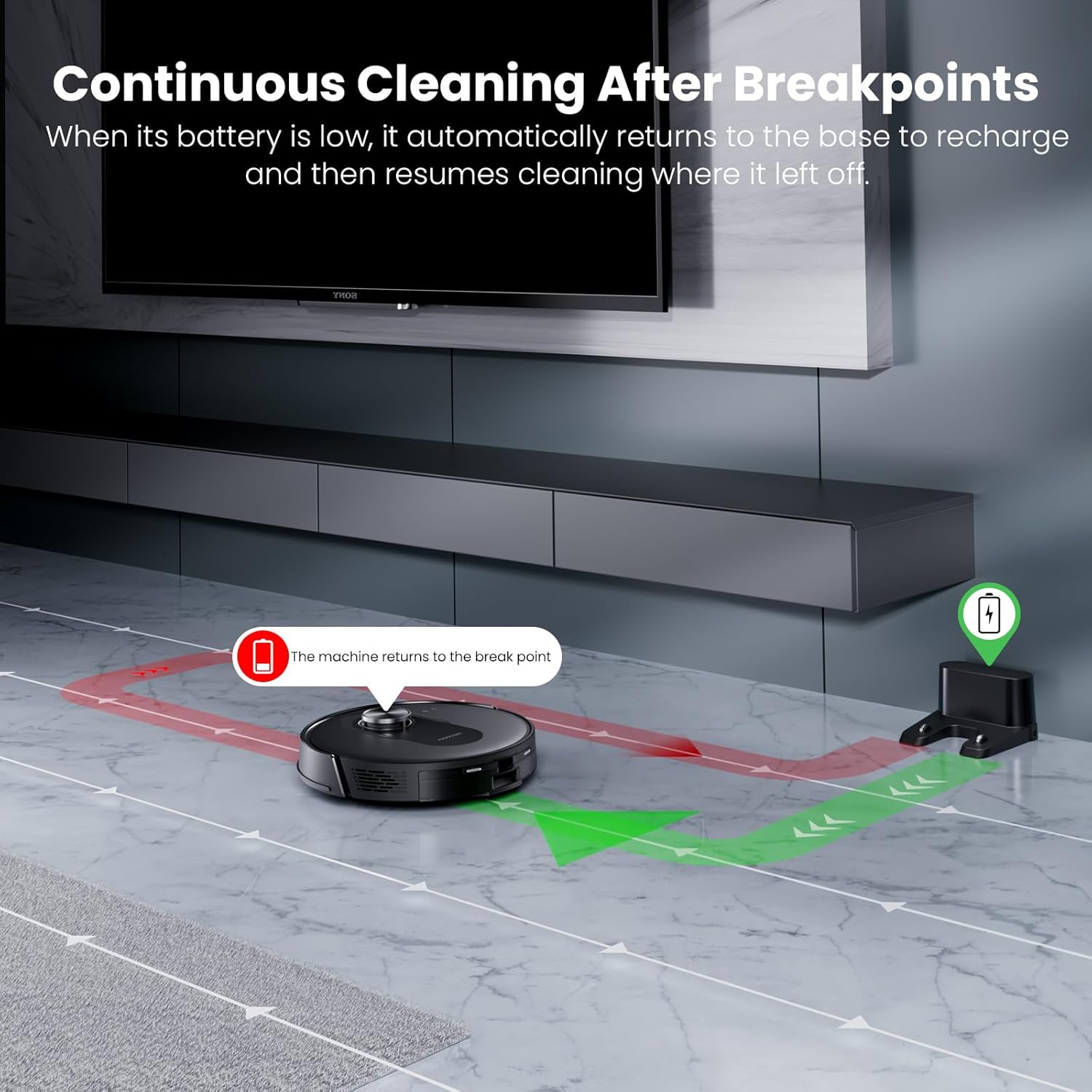 Proscenic Q8 Robot Vacuum Cleaner with Mop