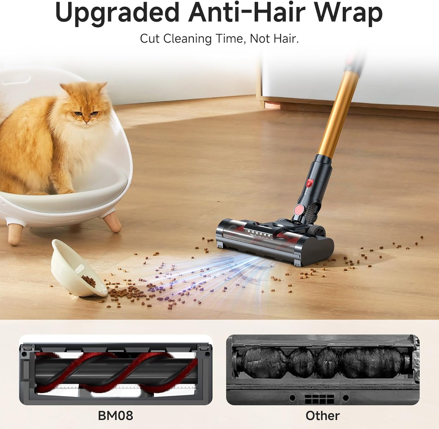 Frecaer Cordless Vacuum Cleaner with Smart Auto Mode