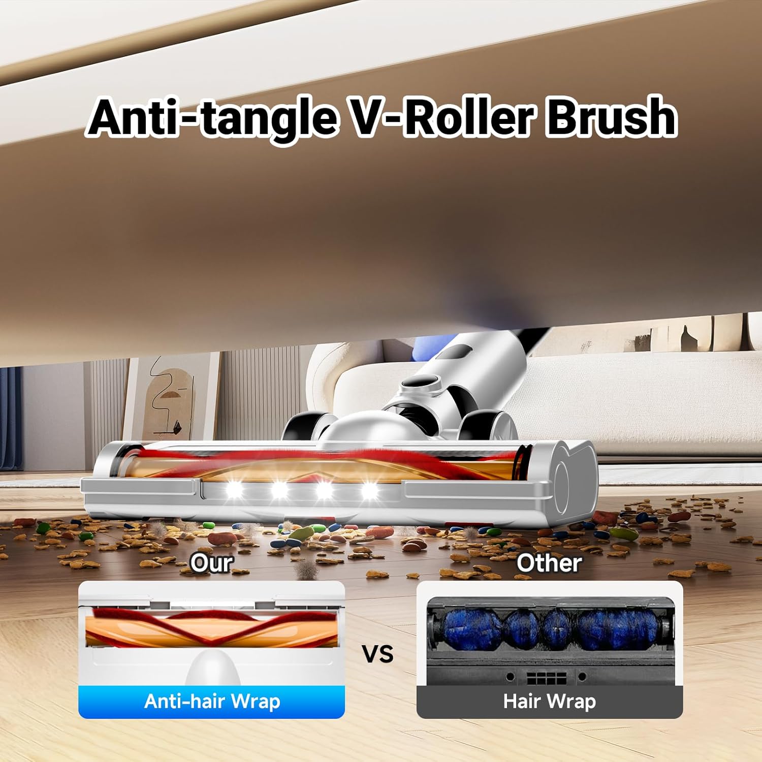 BSNAW Cordless Vacuum Cleaner 8-in-1 Stick