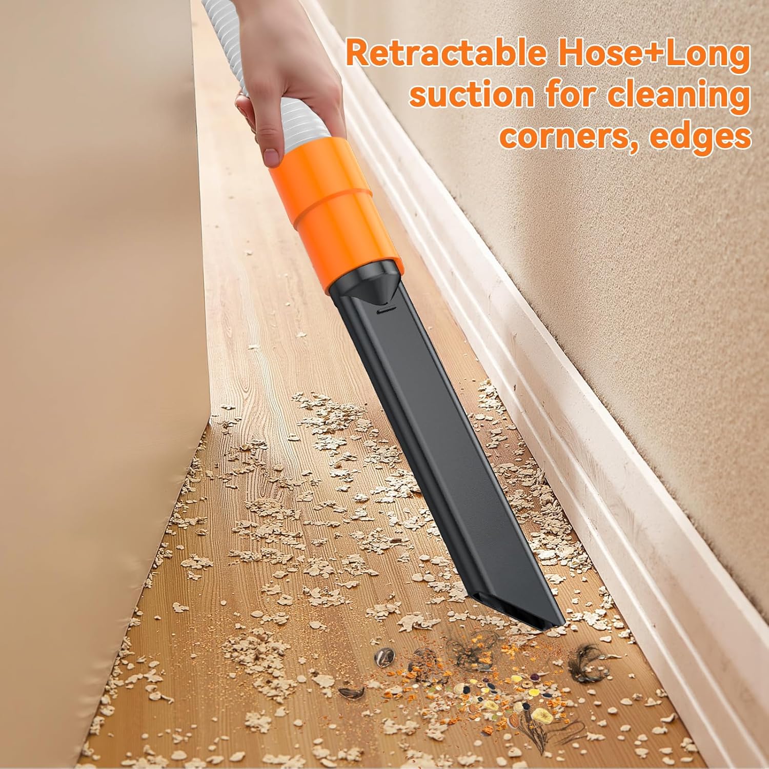 23ft Corded Vacuum Cleaner with 600W Power and 20Kpa Suction