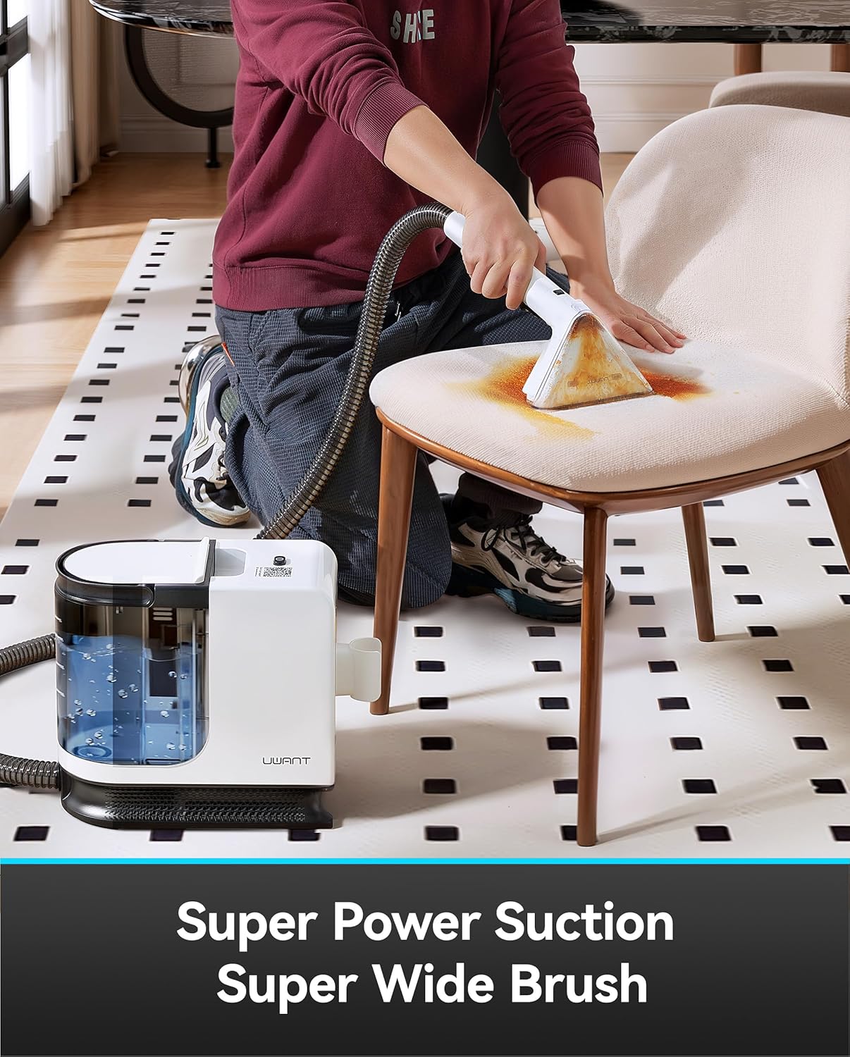 Uwant Portable Carpet Cleaner with 12KPa Suction
