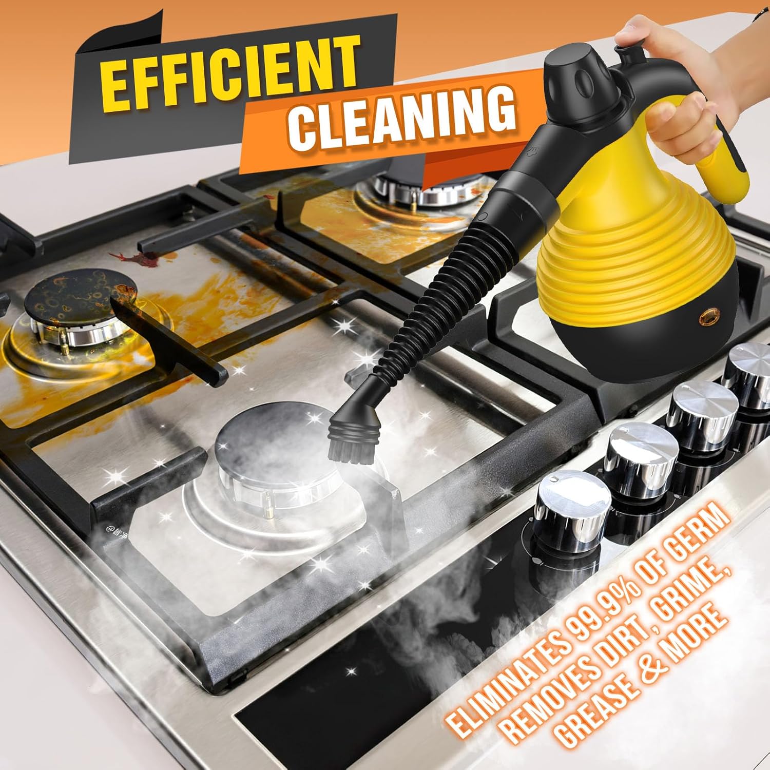 Jura Handheld Steam Cleaner with 9PCS Accessories