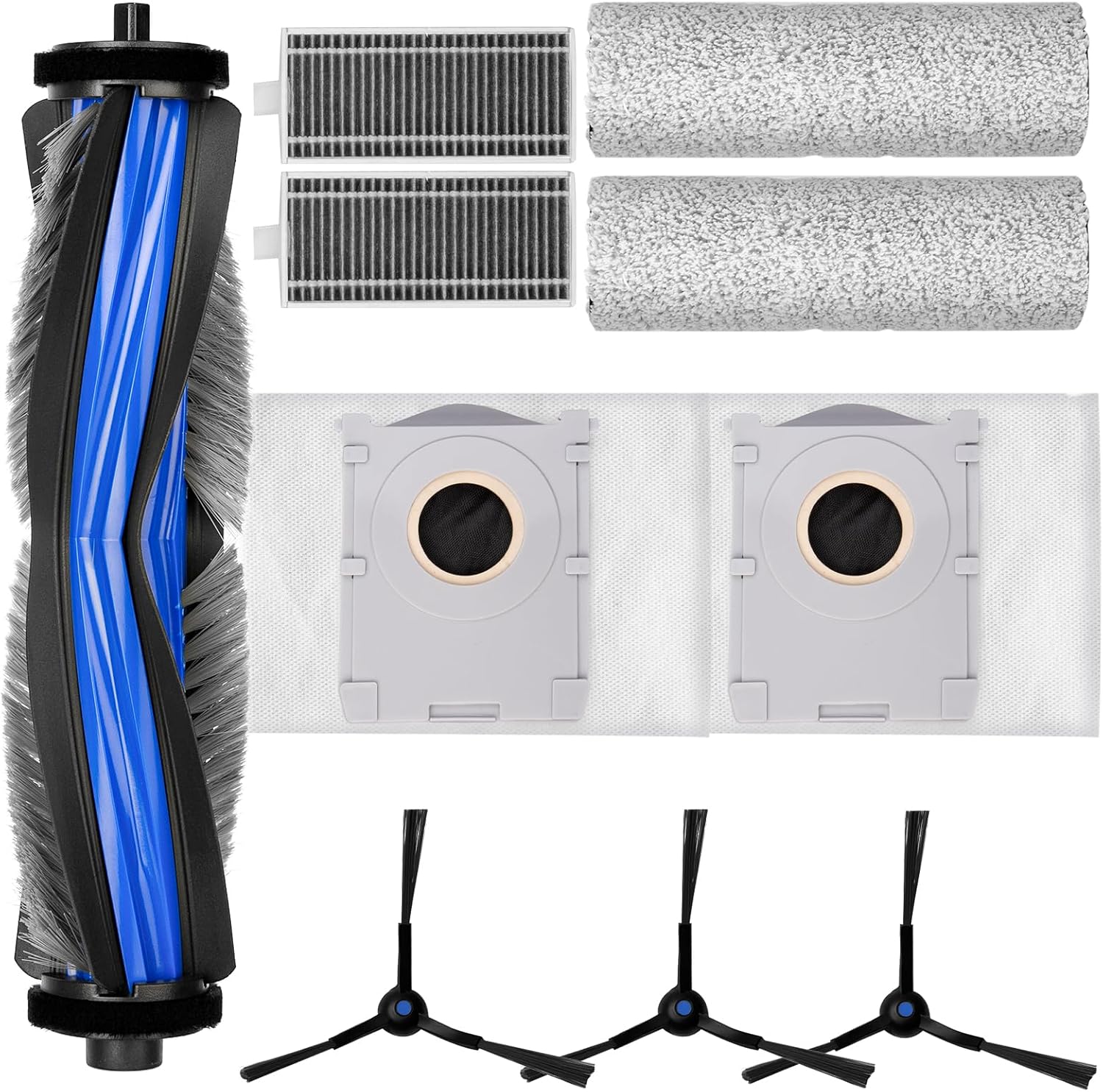 10 Pcs Replacement Kit for Ecovacs Deebot X8 Pro Omni Vacuum Cleaner