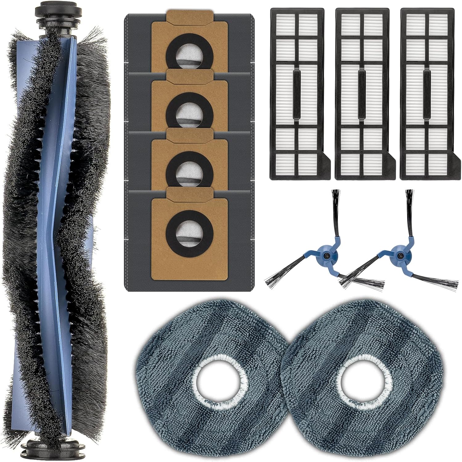 12 Pack X10 Pro Omni Replacement Parts Compatible With Eufy Robot Vacuum Cleaner