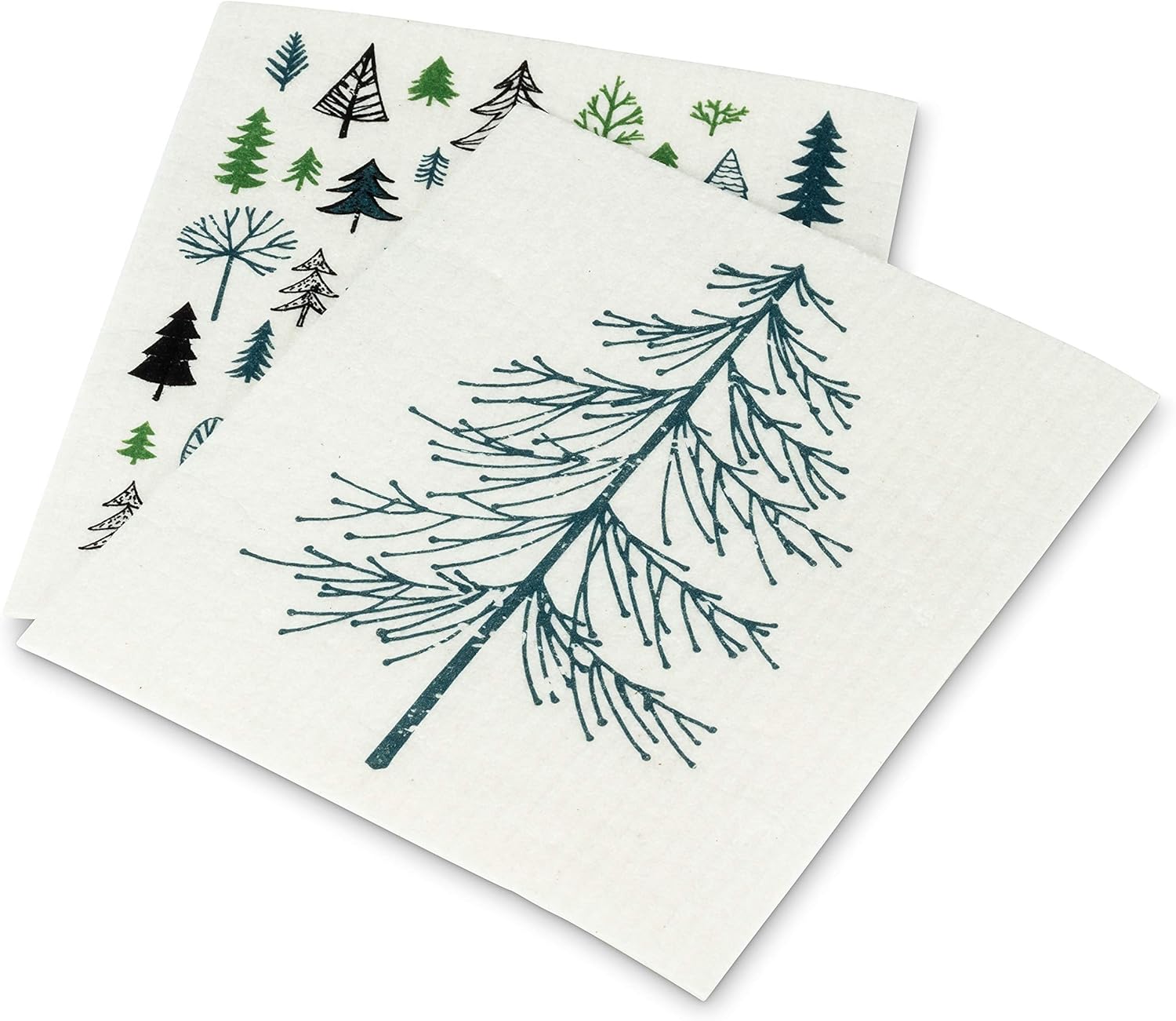 Abbott Collection Trees Dish Cloths Set of 2 65x8