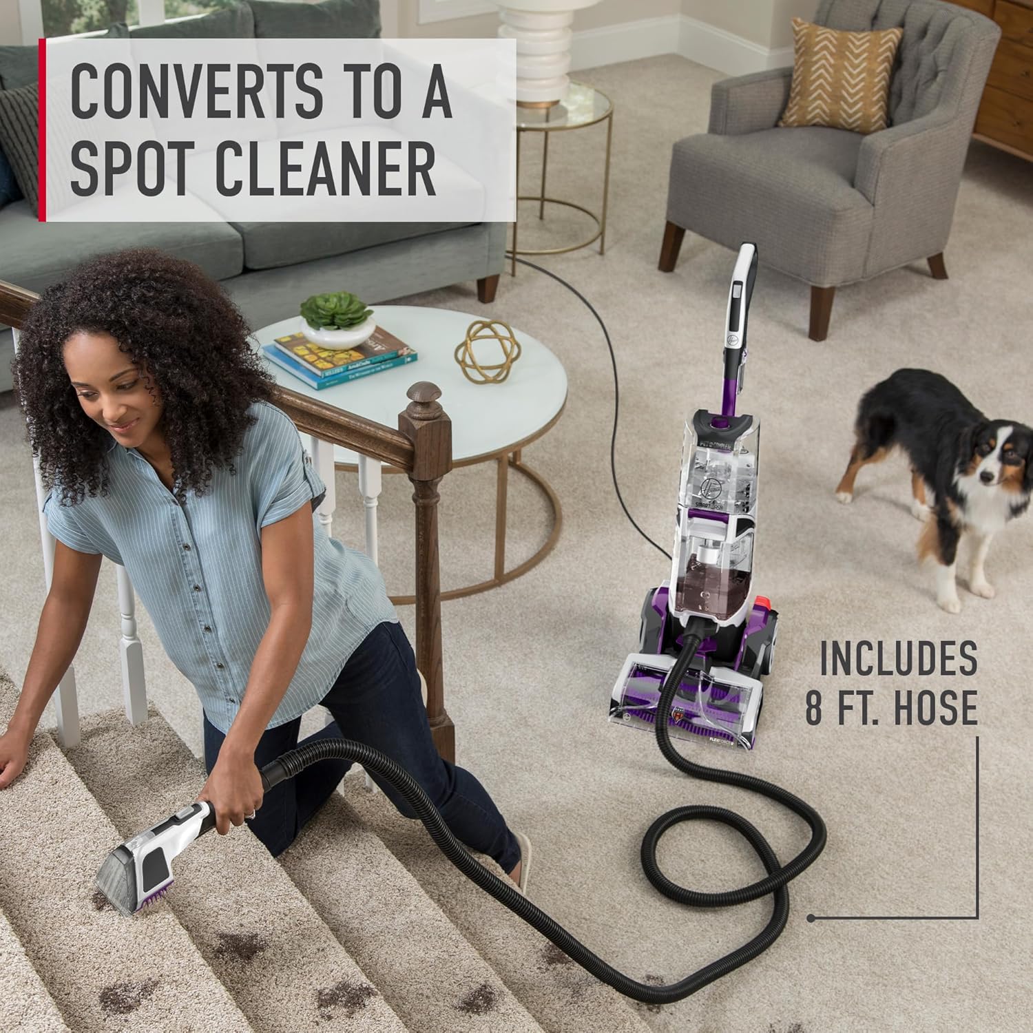 Hoover SmartWash Pet Carpet Cleaner Machine with Spot Chaser Wand
