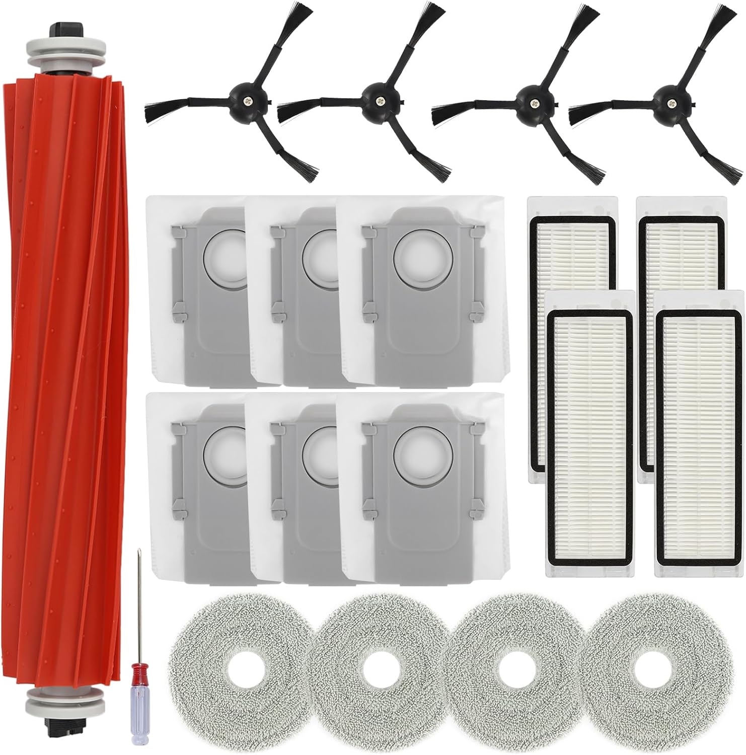 20 PCS Accessories Kit for Roborock Q Revo Robot Vacuum