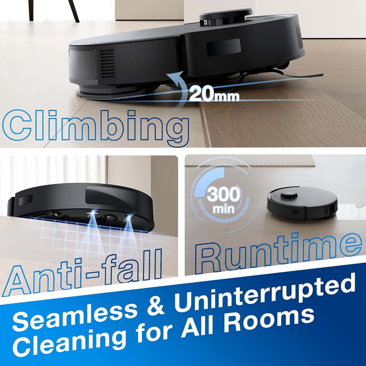ECOVACS DEEBOT N20 Plus Robotic Vacuum and Mop with Self-Emptying Station