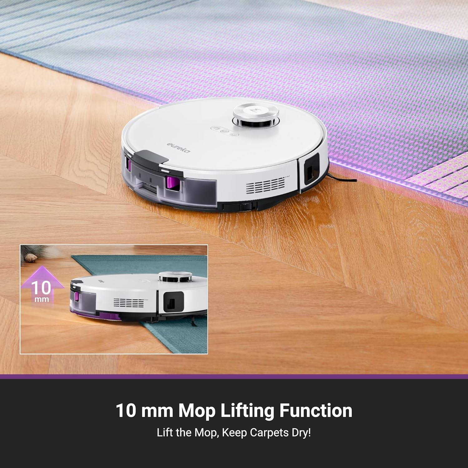 Eureka E20 Plus Robot Vacuum with Self Emptying Station and Mop Combo