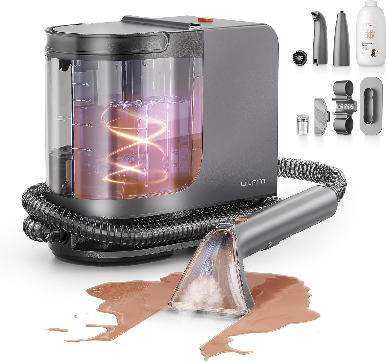 Uwant Portable Carpet Cleaner with 18Kpa Suction