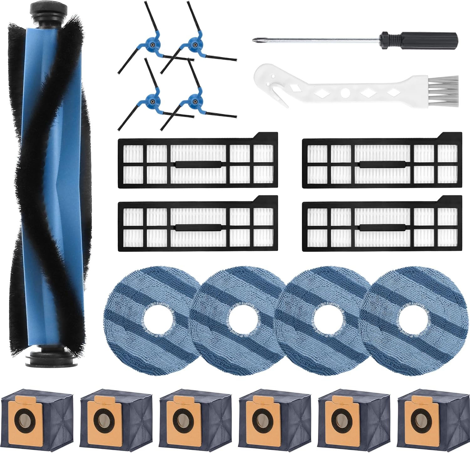 21 Pack X10 Pro Omni Replacement Parts for Eufy Robot Vacuum