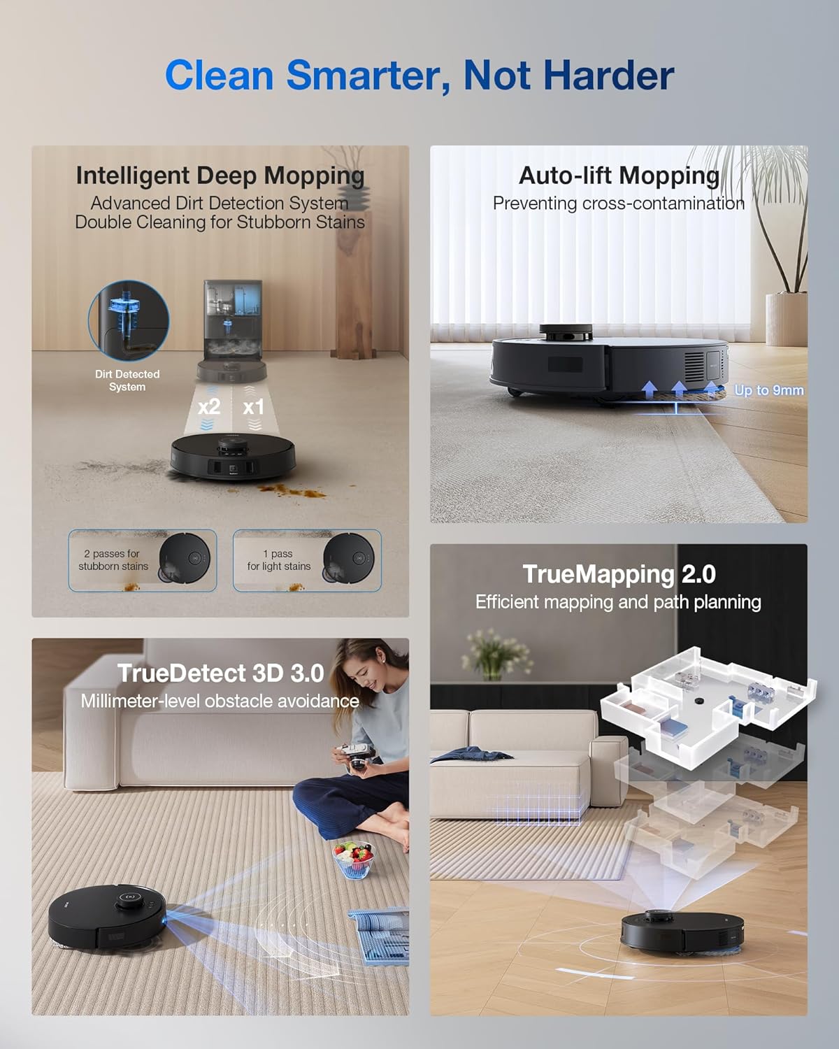 ECOVACS DEEBOT T30S Care Robot Vacuum and Mop