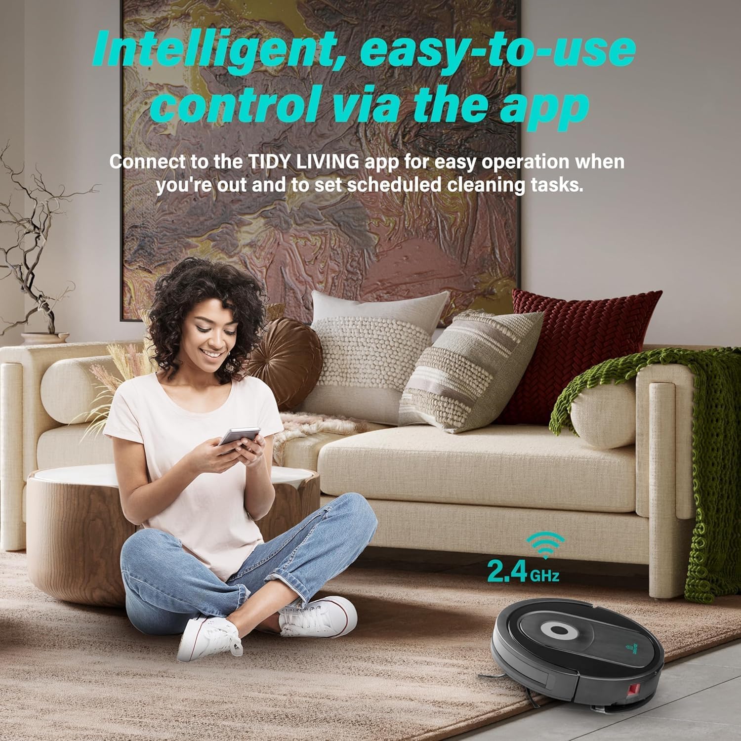 Xcity Robot Vacuum and Mop Combo with 4000Pa Suction and Self-Charging