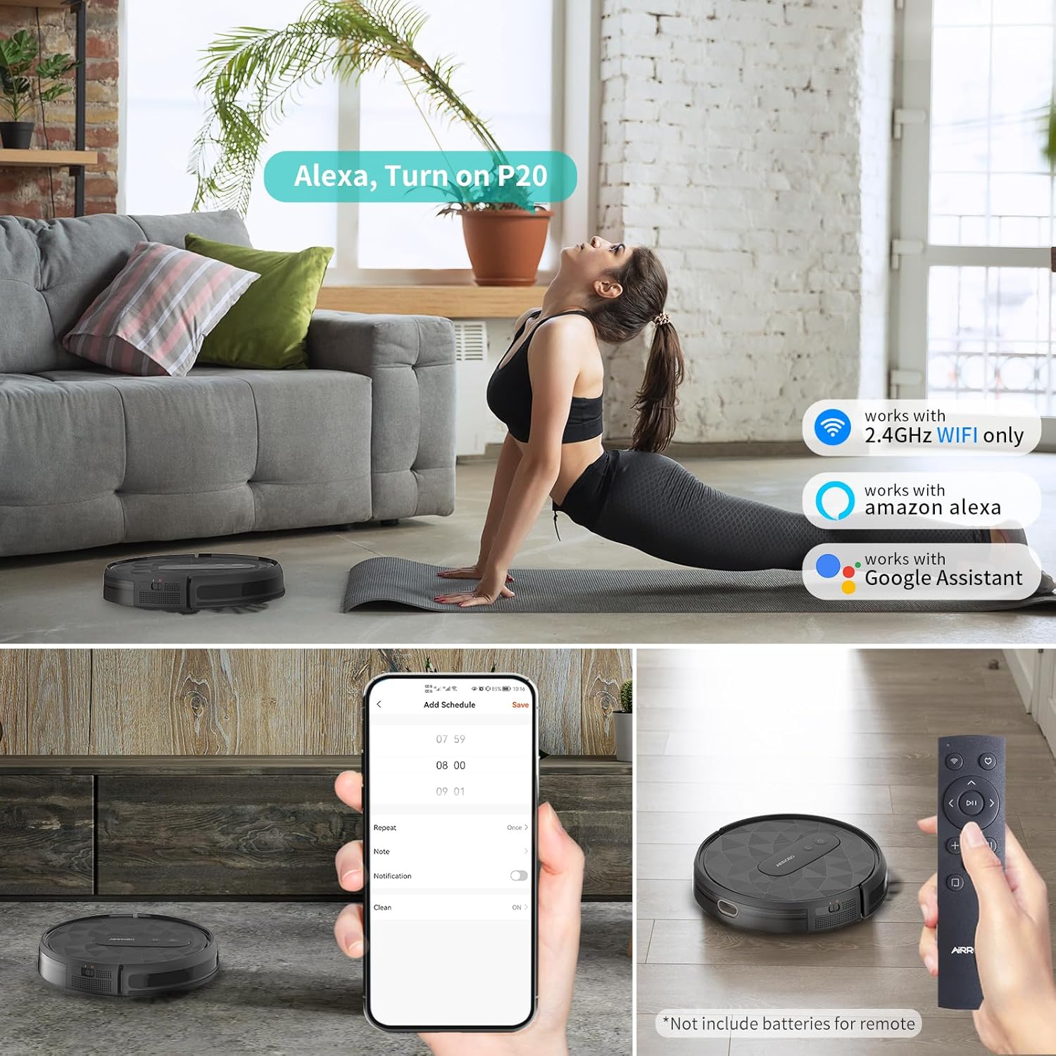 AIRROBO Robot Vacuum with 2800Pa Suction