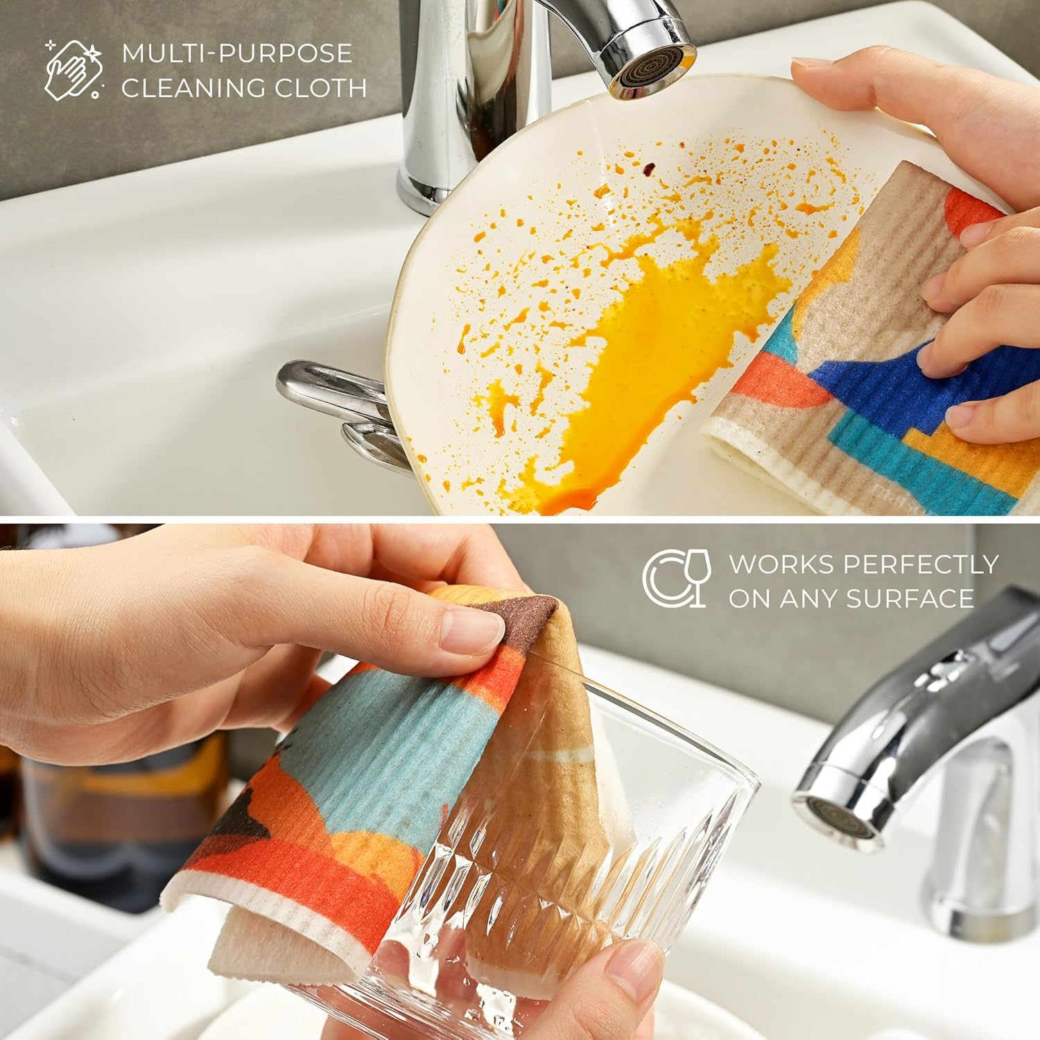 MaisoNovo Swedish Dishcloths Pack of 4