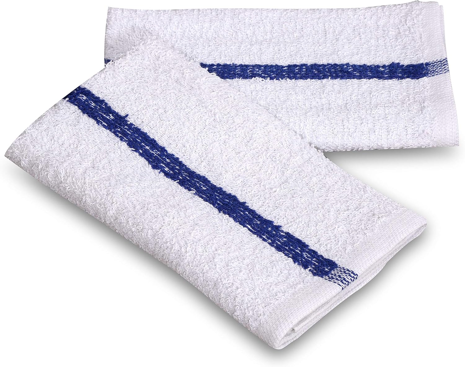 GOLD TEXTILES 12 Pack White Cotton Blend Bar Mops