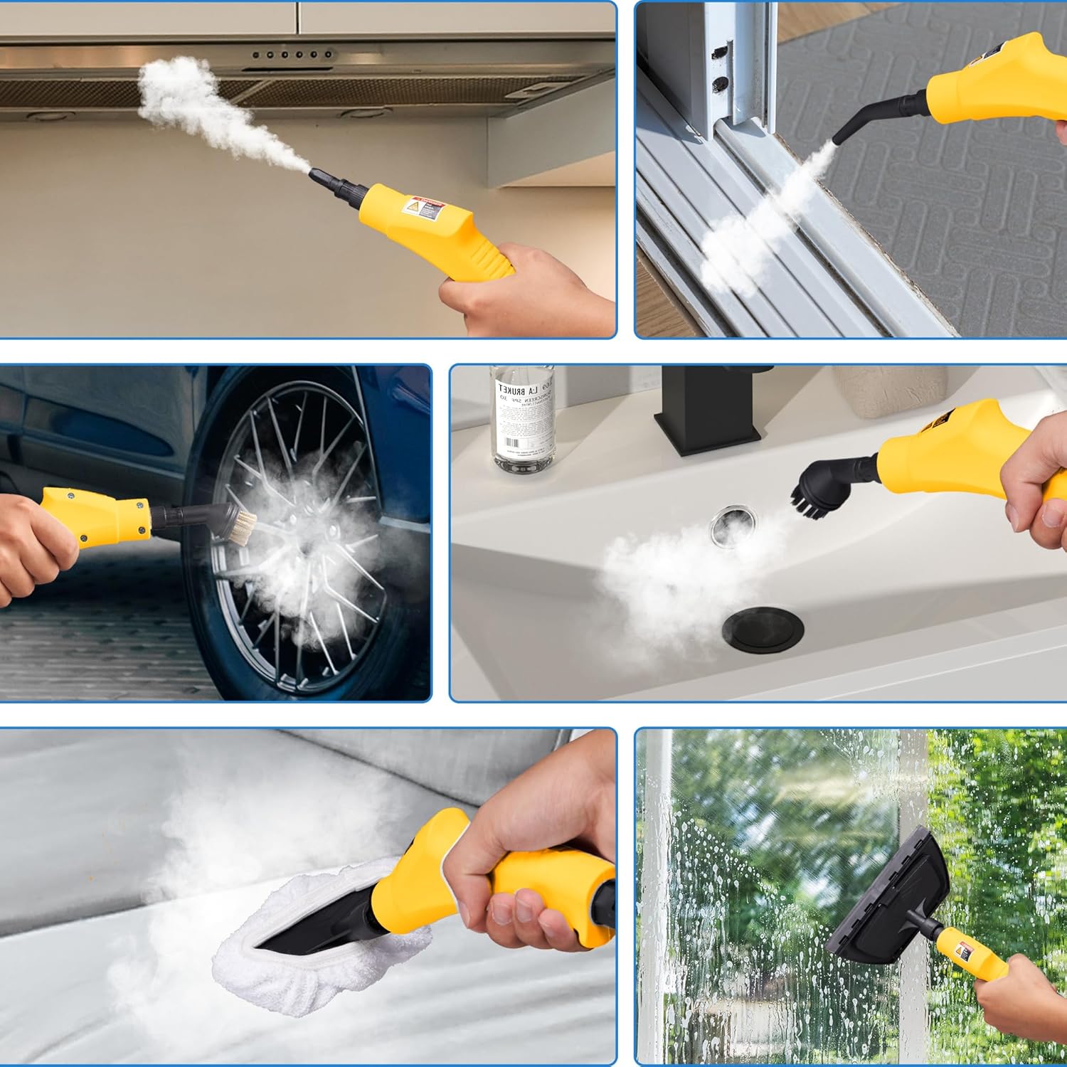 Spurgehom Handheld Steam Cleaner High Temp Multiuse