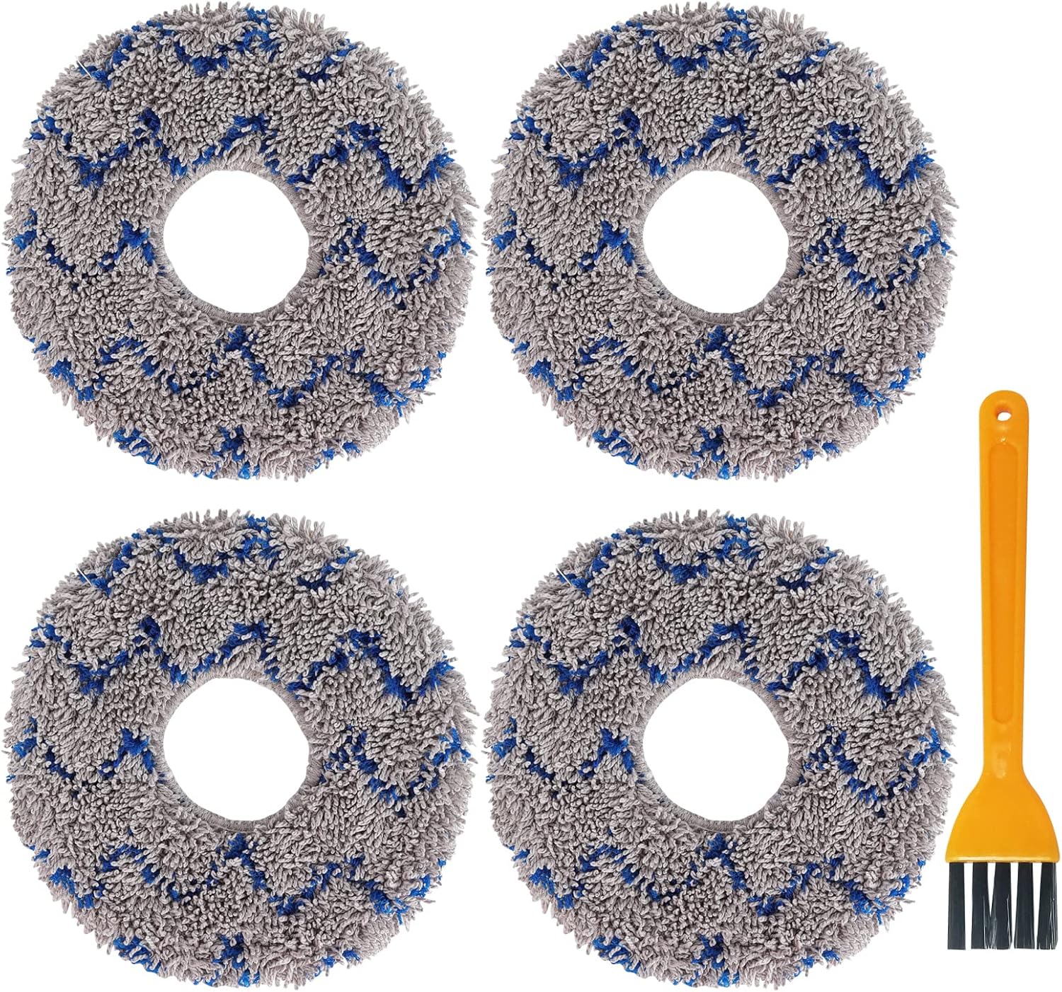 Reusable Mop Pads for Ecovacs Robot Vacuums - 4 Pack