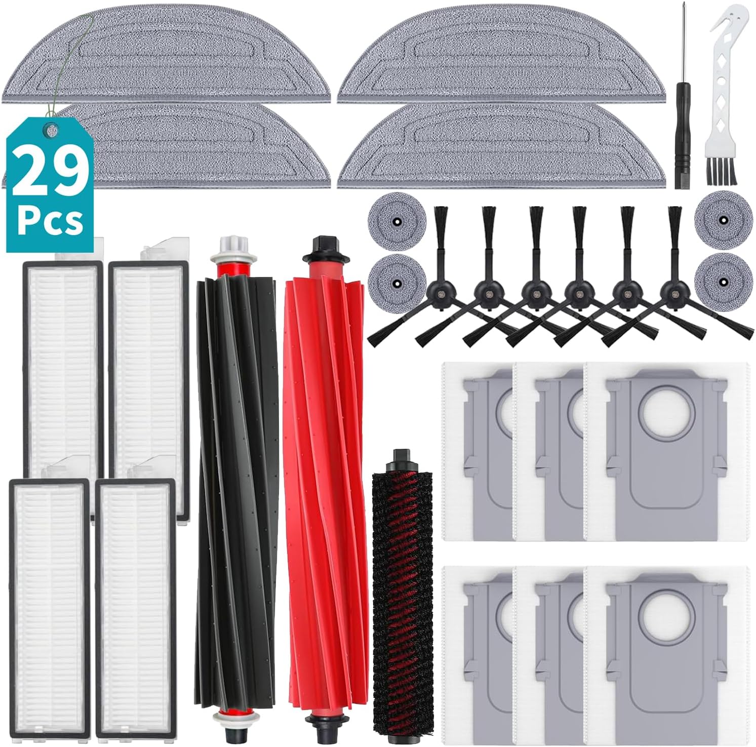 29Pcs Roborock S8 Maxv Ultra Accessories Kit