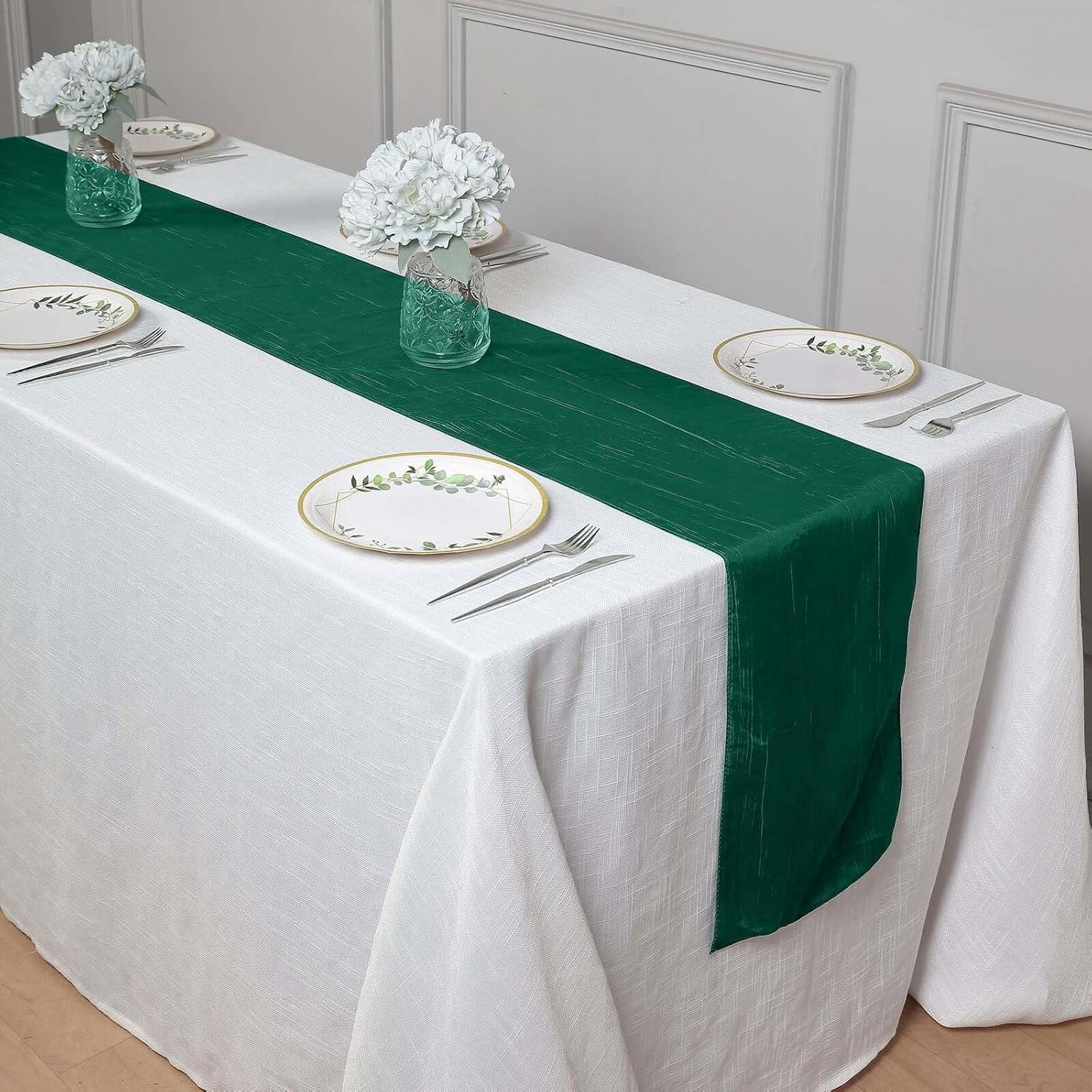 Efavormart 12x108 Accordion Crinkle Taffeta Table Runner
