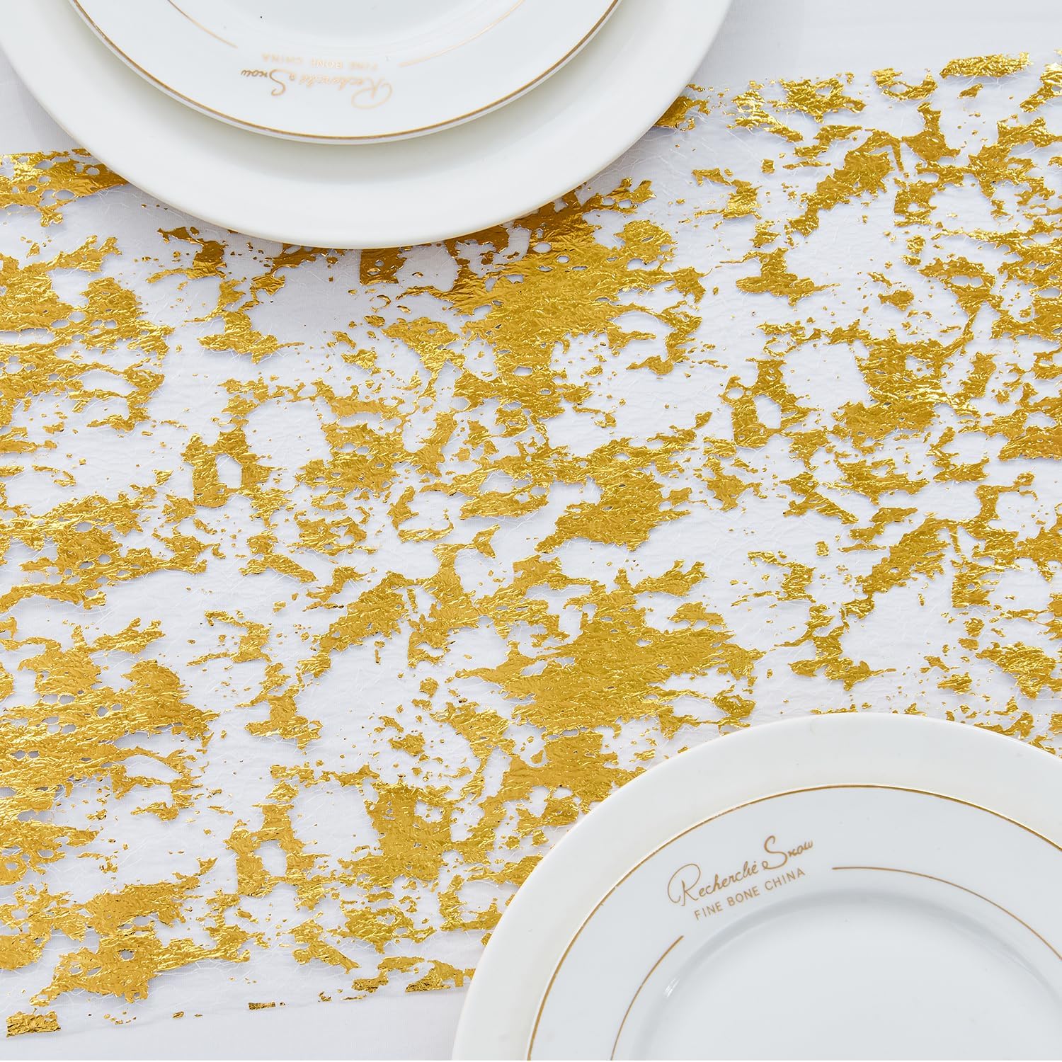 Gold Sequin Glitter Table Runner 11x49