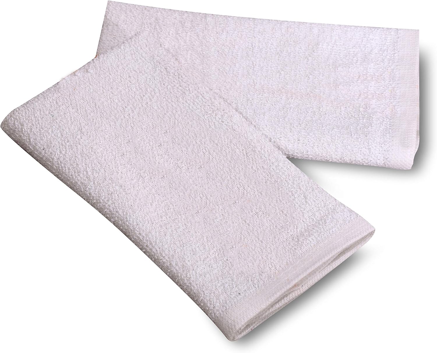 GOLD TEXTILES 60 PC White Cotton Blend Bar Mop Towels