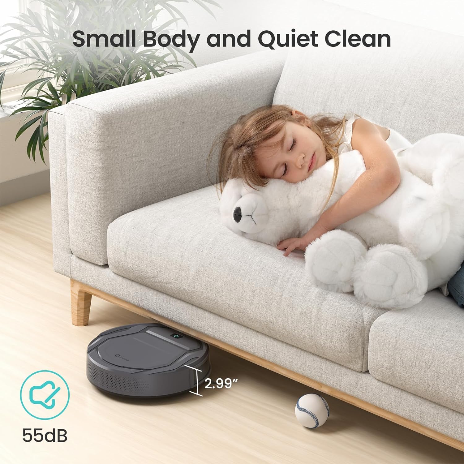 Lefant M210 Pro Robot Vacuum with 3 Suction Levels and 6 Modes