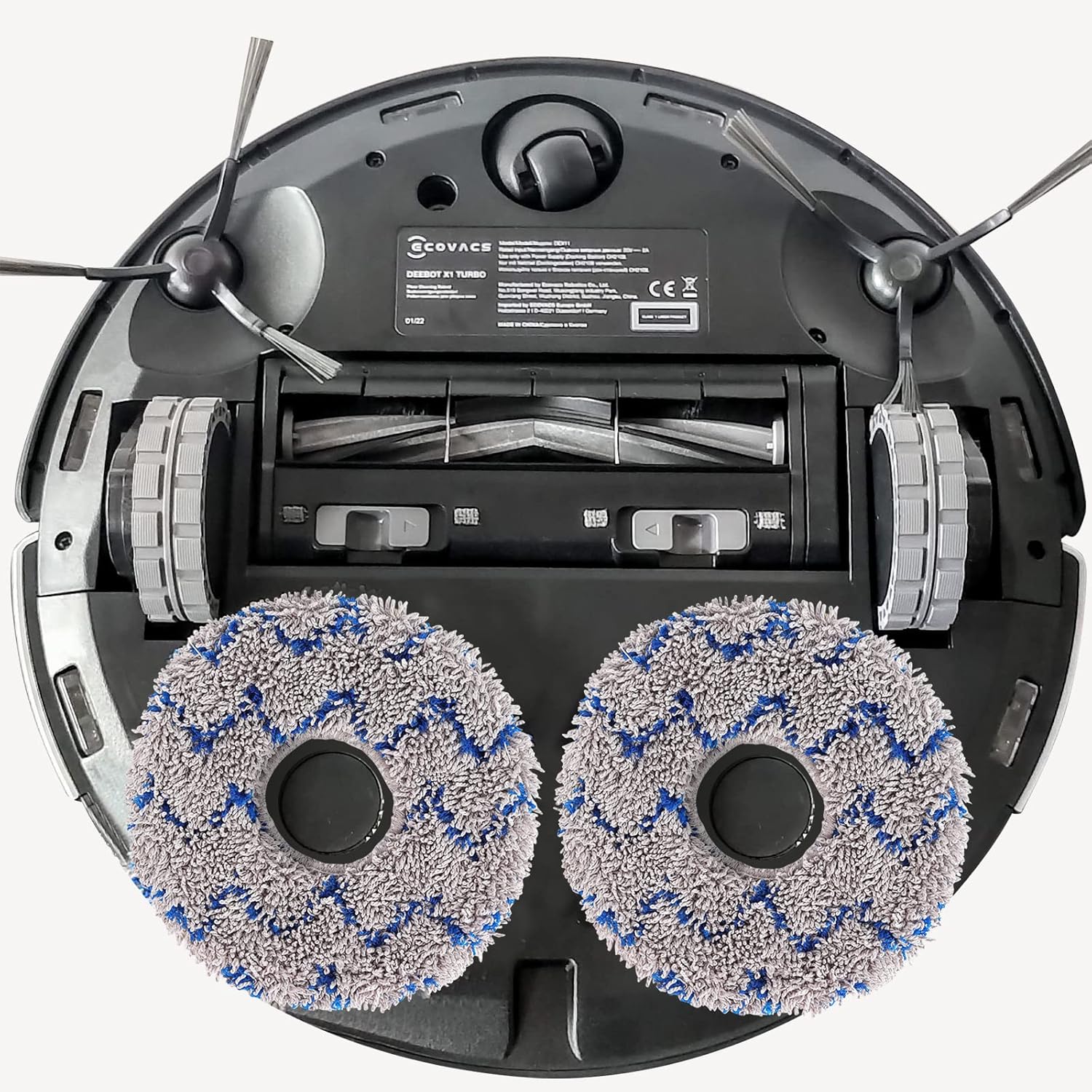 Reusable Mop Pads for Ecovacs Robot Vacuums - 4 Pack