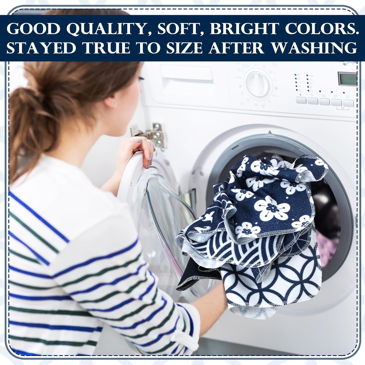 36 Count Reusable Cotton Cleaning Cloths for Home Kitchen and Bathroom