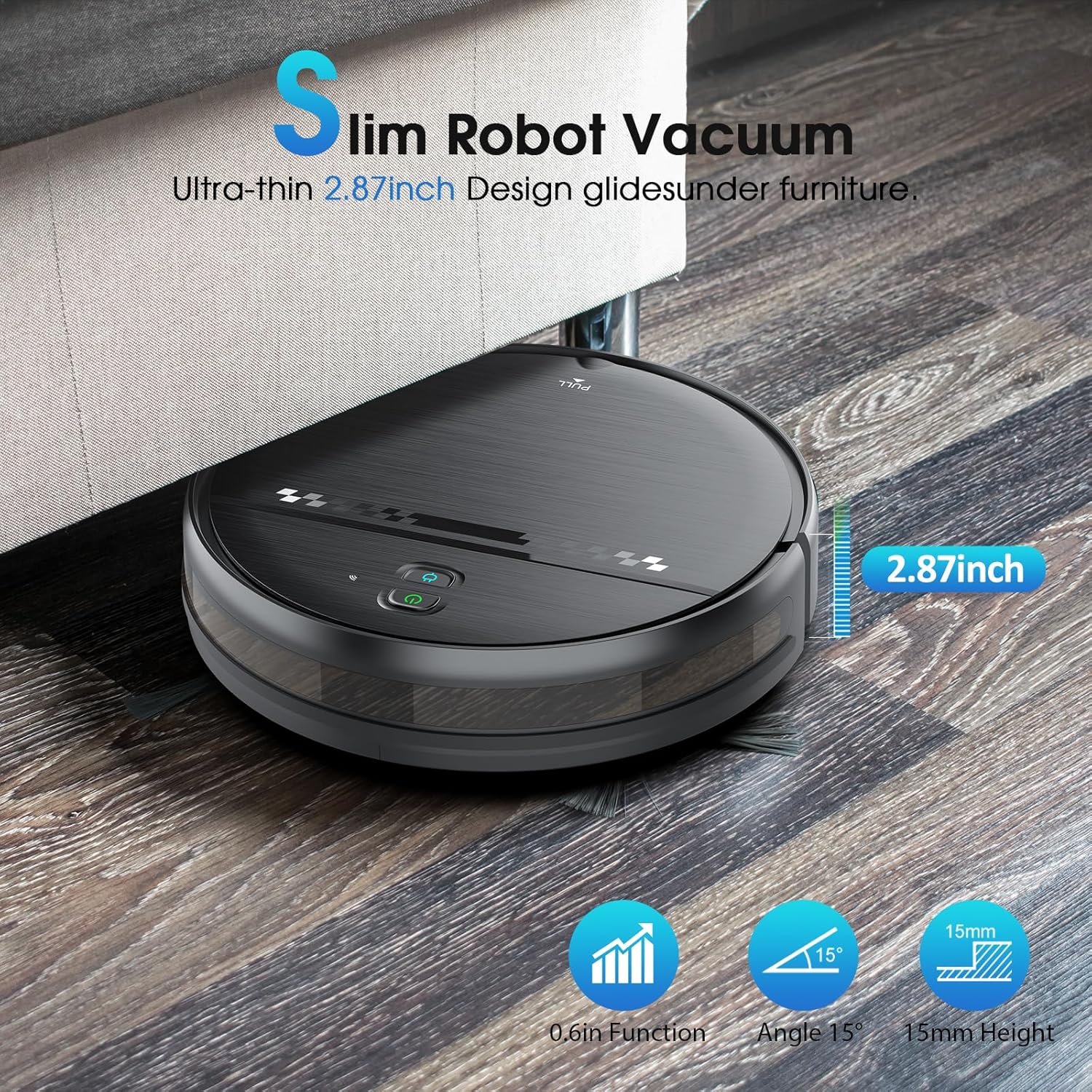 SHELIKI Robot Vacuum and Mop 2-in-1 Cleaner