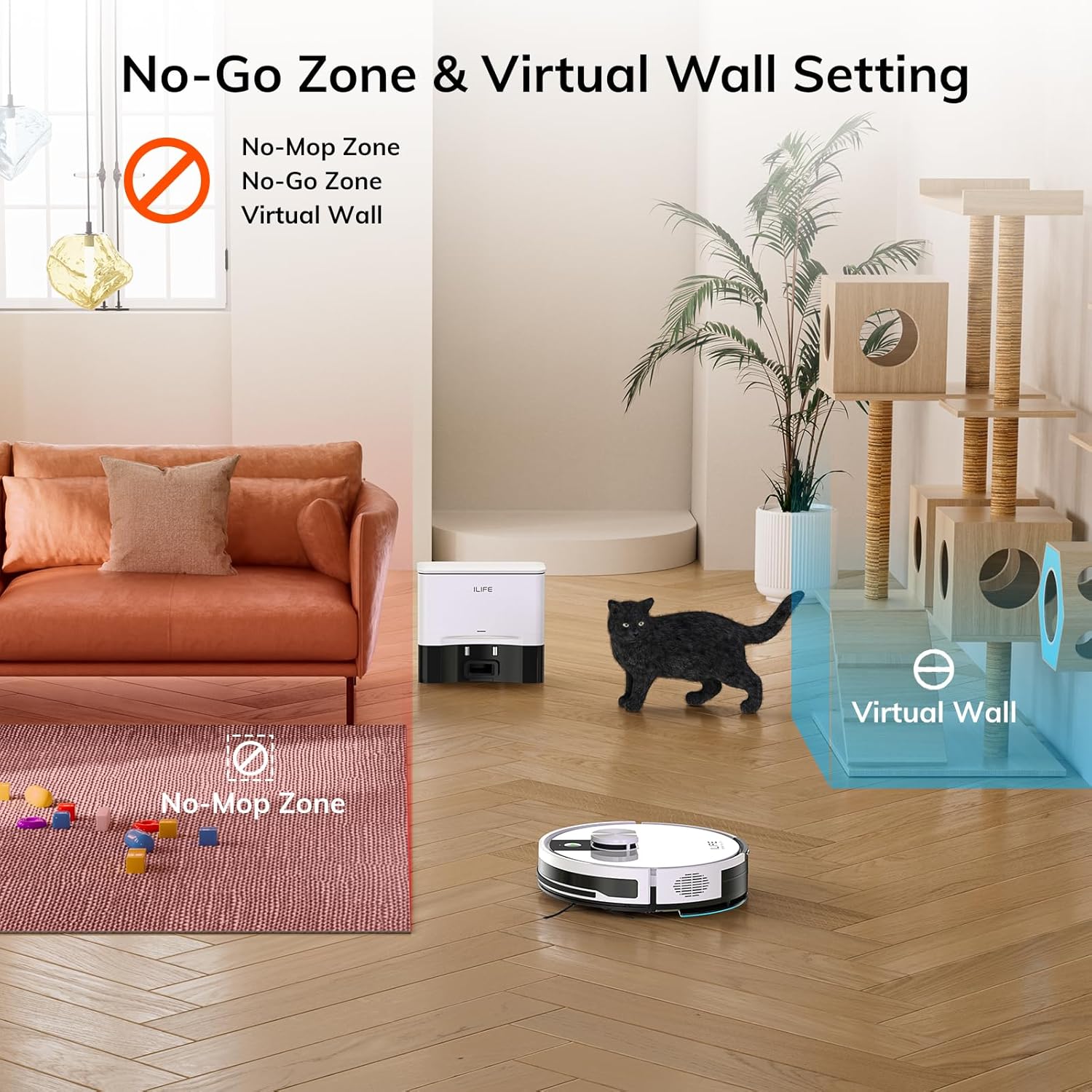 ILIFE A12 Pro Robot Vacuum and Mop Combo with Self Emptying Station
