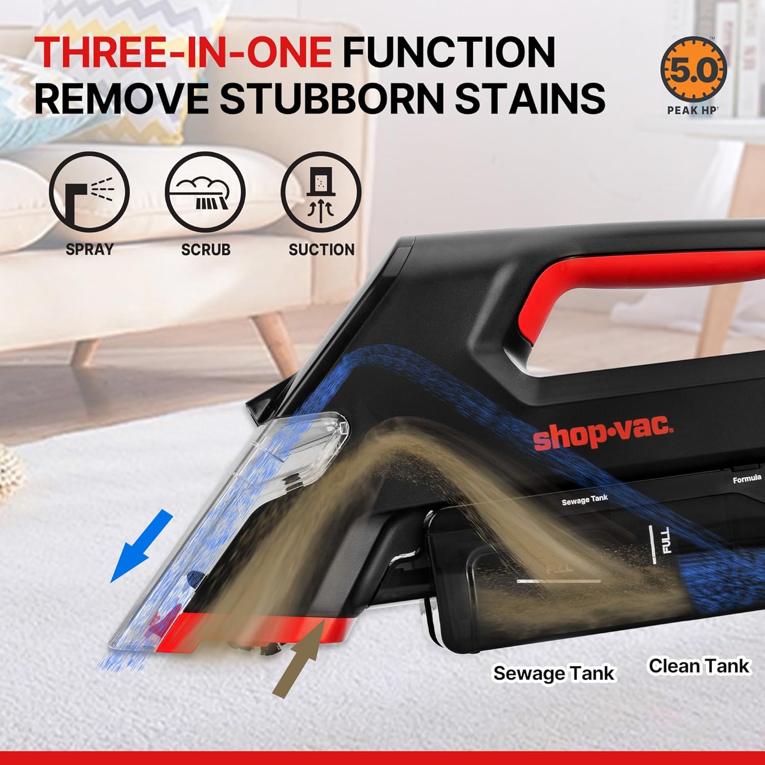 Shop-Vac 3-in-1 Cordless Spot Cleaner