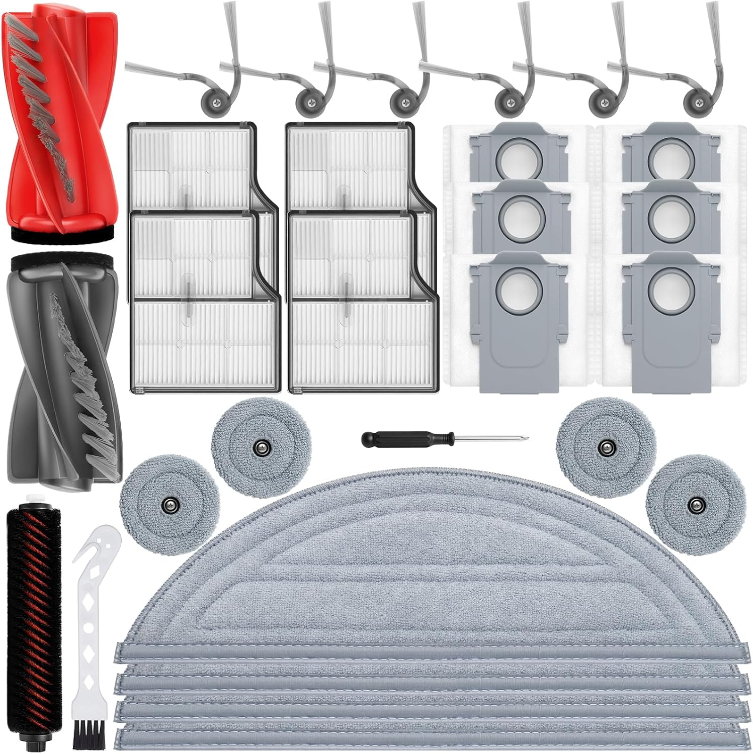29Pcs Replacement Parts Kit for Roborock Saros 10 Robot Vacuum