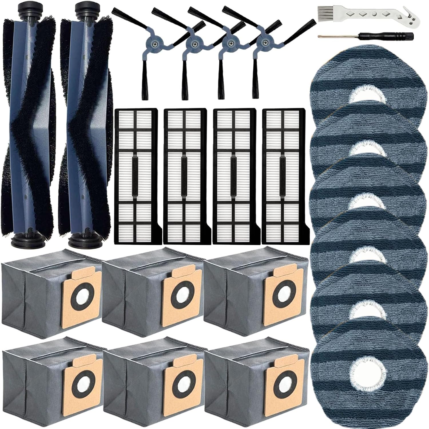 24 Pack Replacement Parts for Eufy X10 Pro Omni Vacuum
