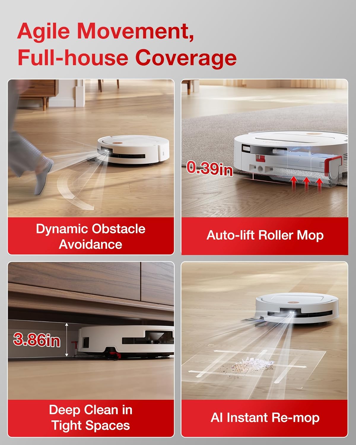 Yeedi M14 Plus Robot Vacuum and Mop with All-in-One Station