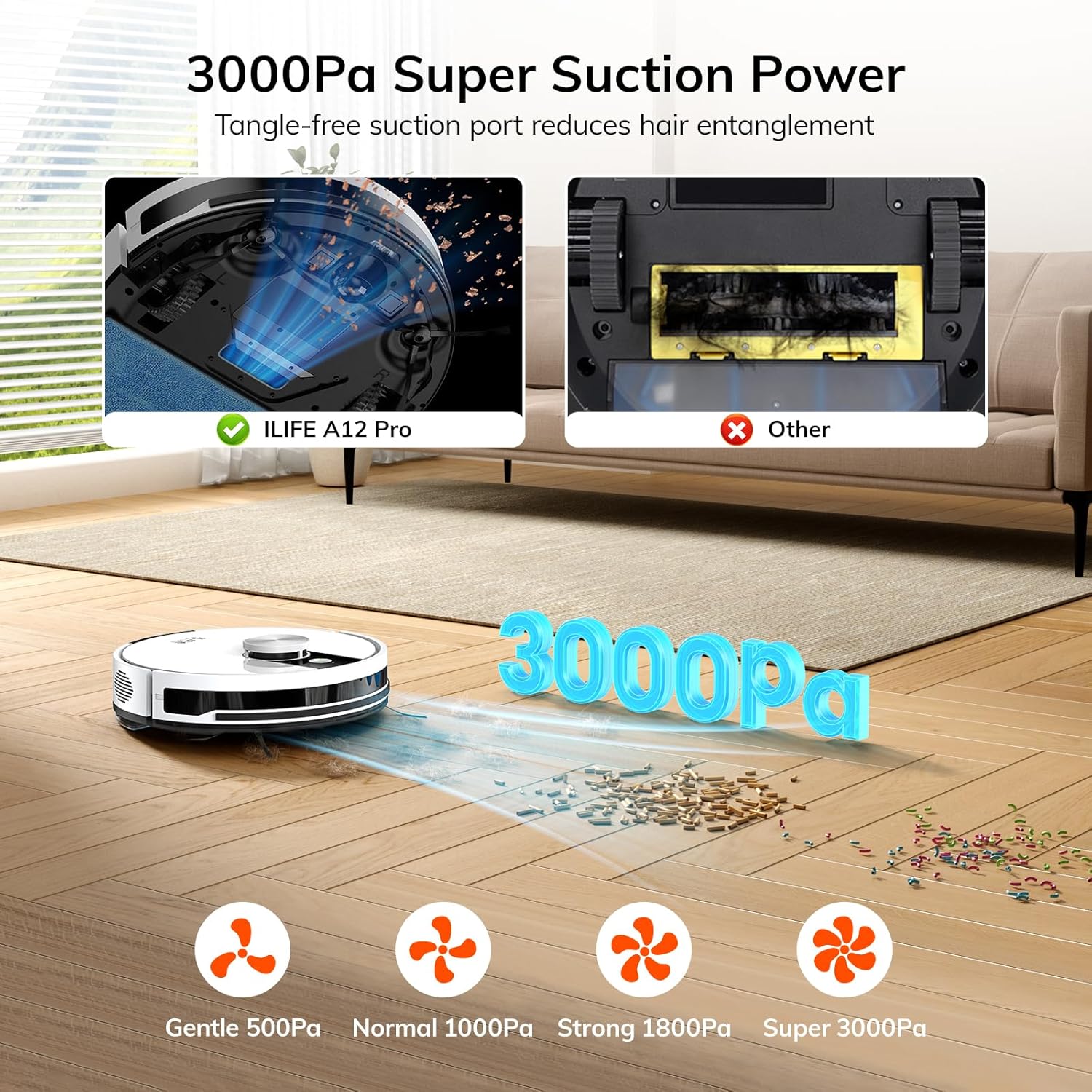 ILIFE A12 Pro Robot Vacuum and Mop Combo with Self Emptying Station