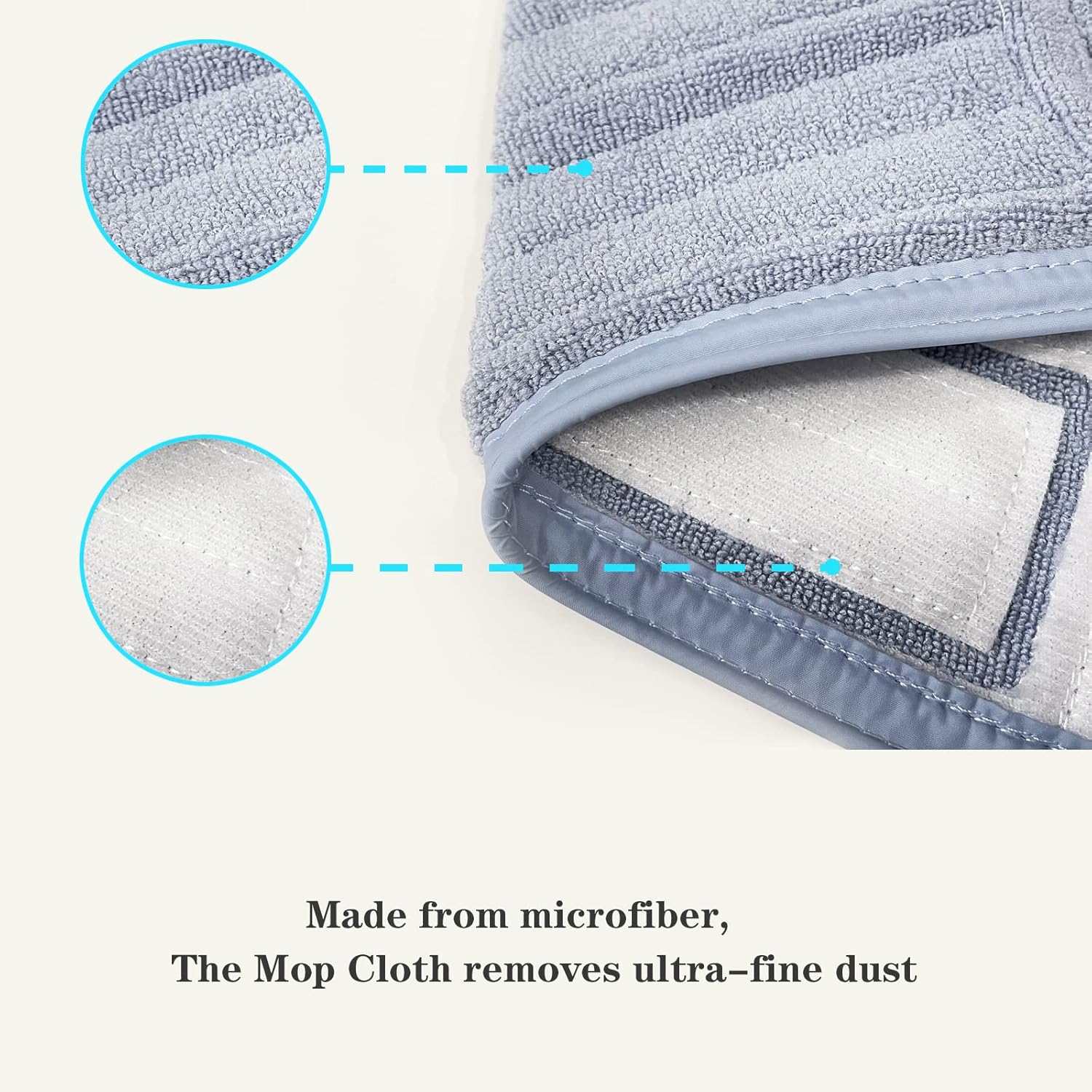 4 Pcs Microfiber Mop Pads for Roborock S7 Series