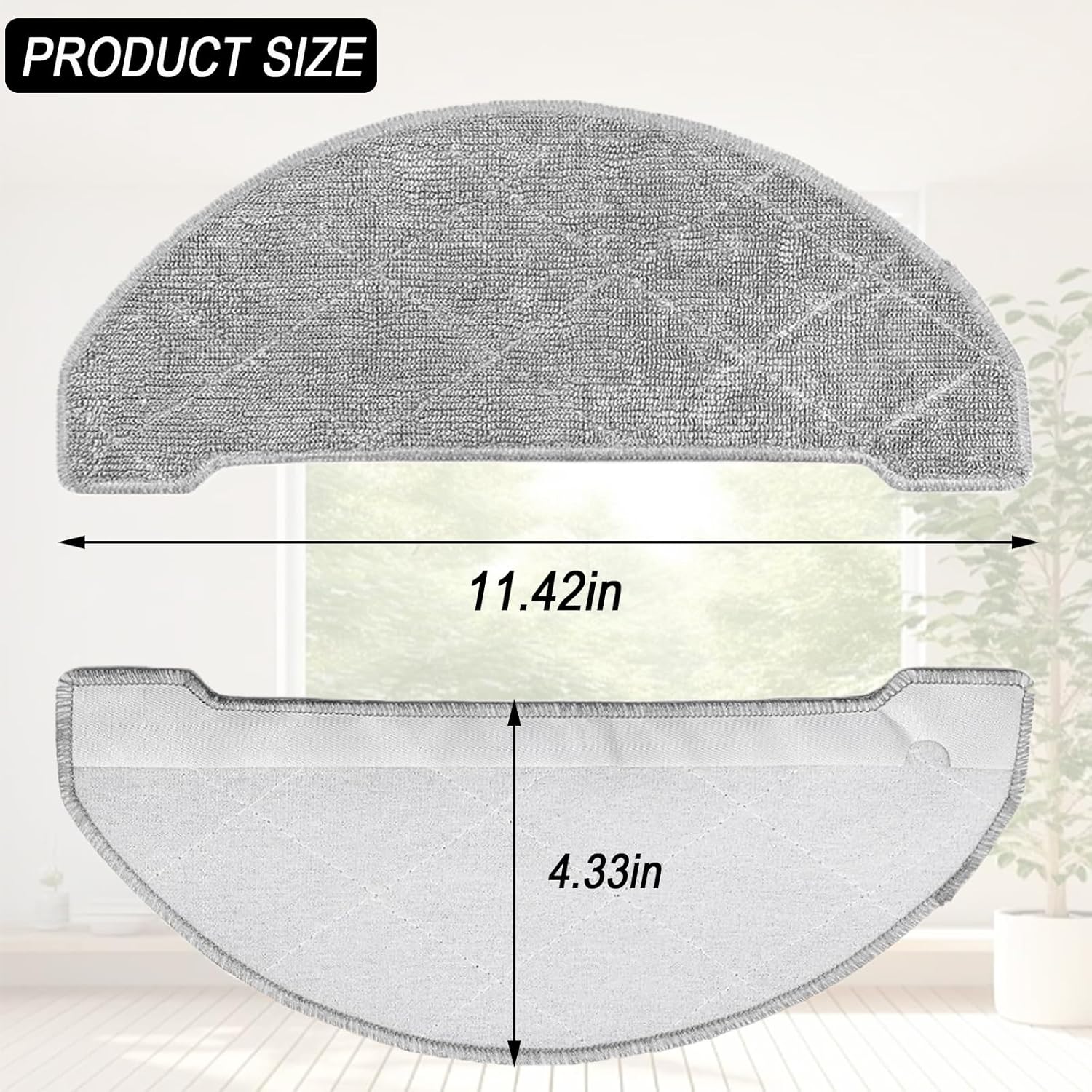 Frexusuent Mop Pad for Proscenic Q8 Q8 Max Robot Vacuum 8 Pcs