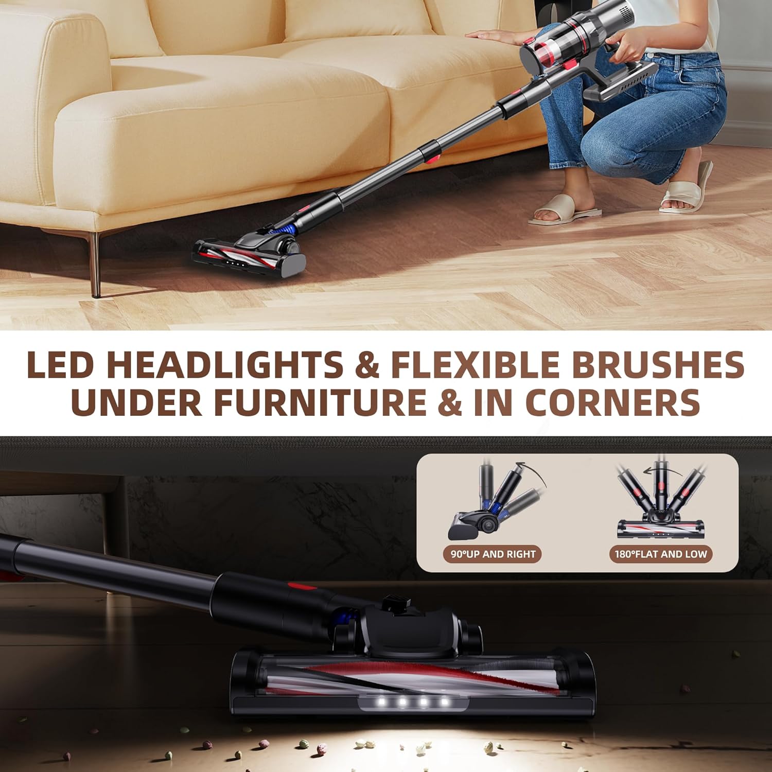 Silino AZ9 Cordless Stick Vacuum Cleaner 250W 25Kpa