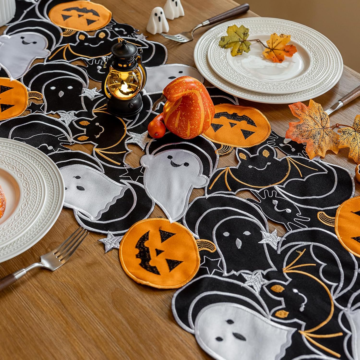 Joyfol Day Halloween Table Runner 14x59 Inch