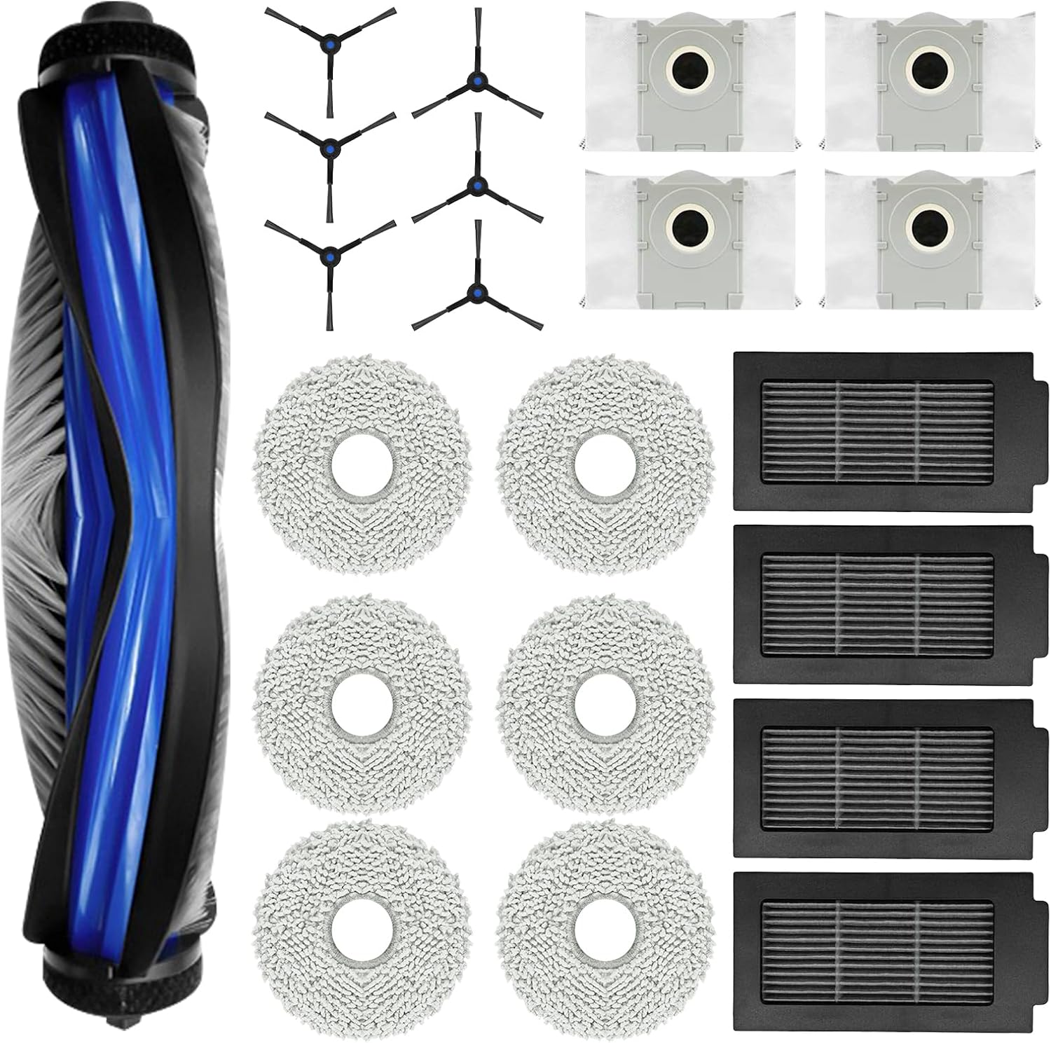 20 Pcs Accessories Kit for ECOVACS T50 Pro Robot Vacuum