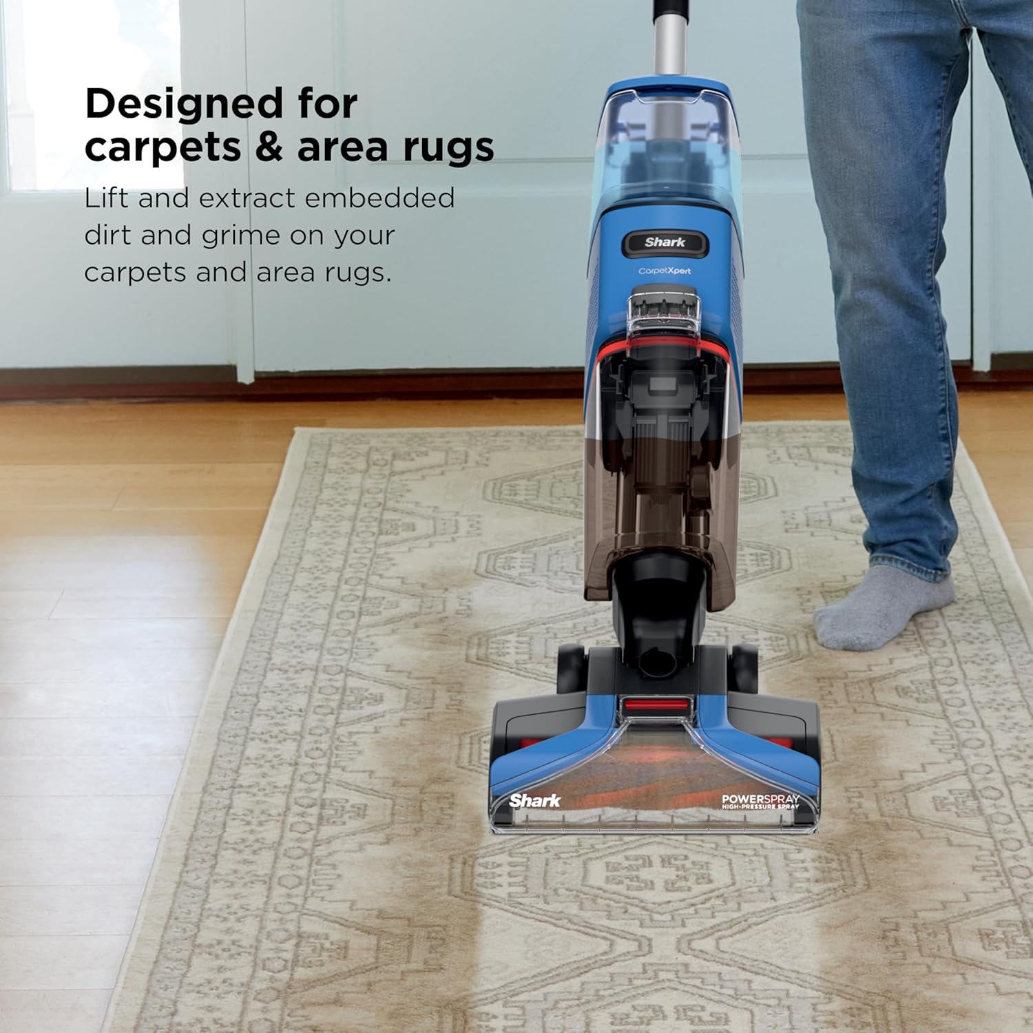 Shark CarpetXpert Upright Deep Cleaner Blue
