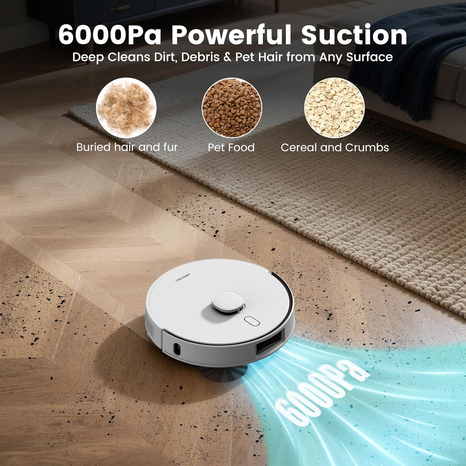 AIRROBO T30 Robot Vacuum and Mop with Self-Emptying