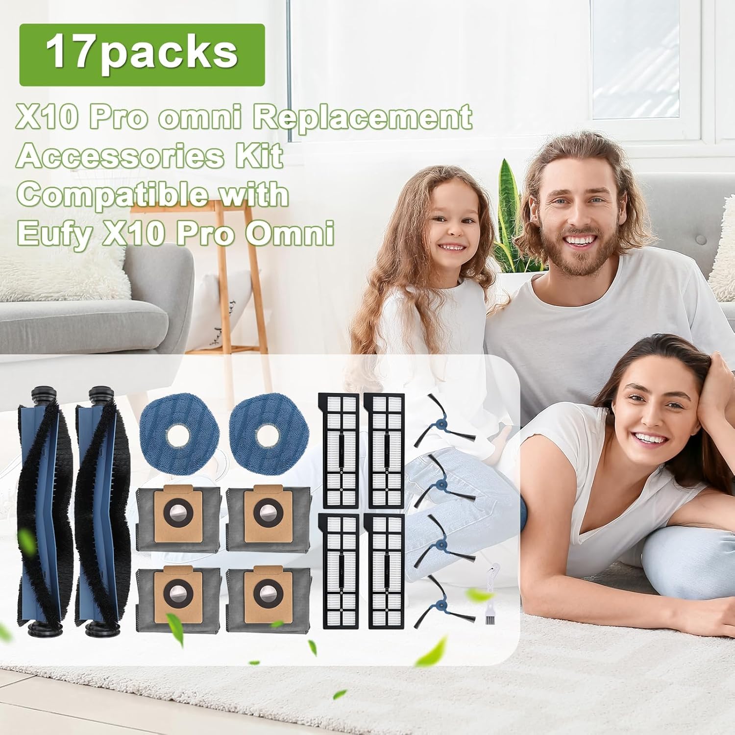 Rebirthcare 17 Packs X10 Pro Omni Replacement Accessories Kit