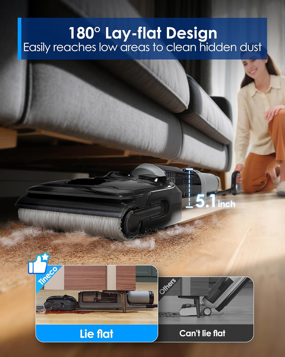 Tineco Floor One i5 Wet Dry Vacuum Cleaner with 20kPa Suction