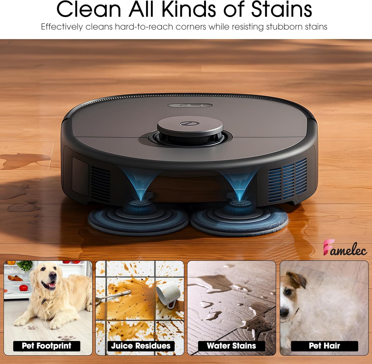 FAMELEC Replacement Parts for Eufy X10 Pro Omni Vacuum and Mop Kit