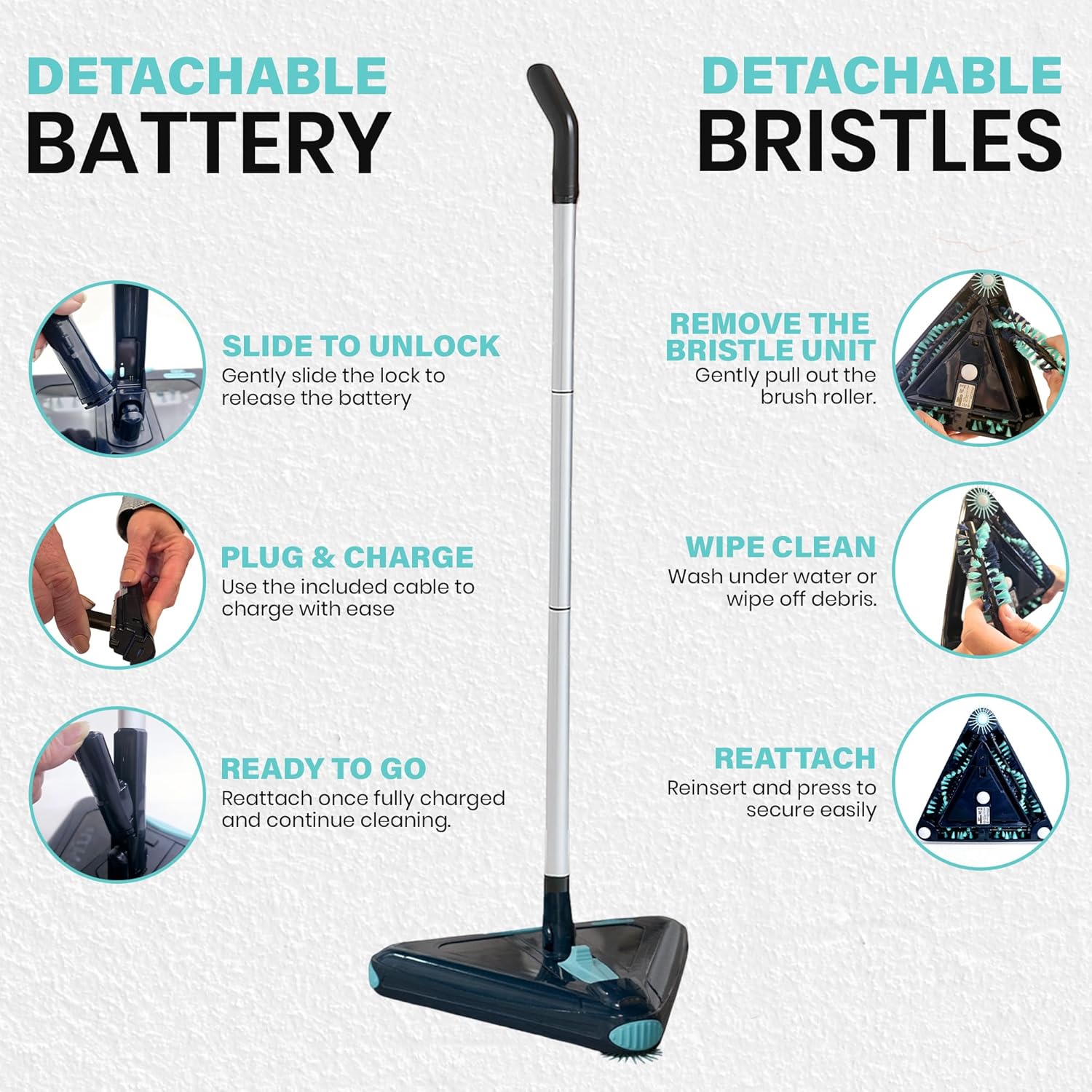 Zippi Sweeper Max Plus 2025 Lightweight Cordless Sweeper