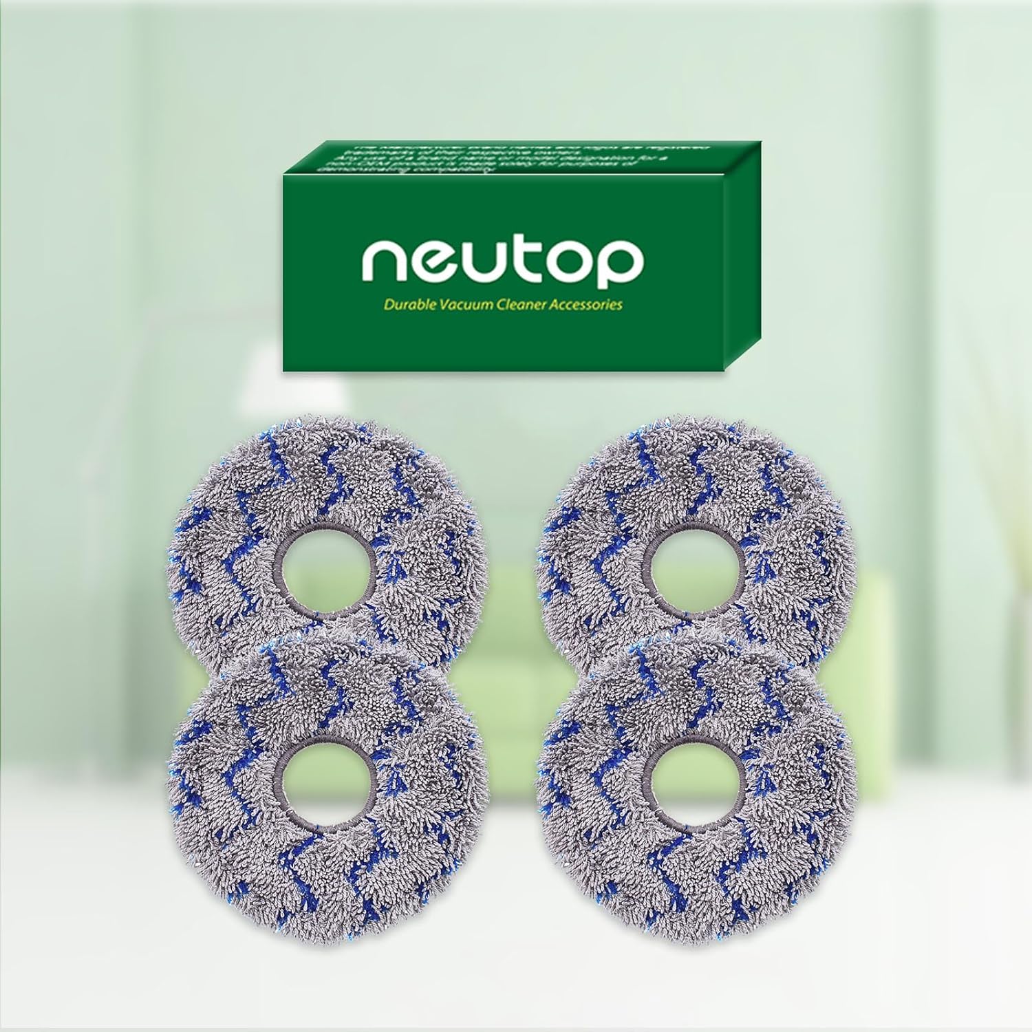 Neutop Replacement Mopping Pads for Ecovacs Robots 4-Pack