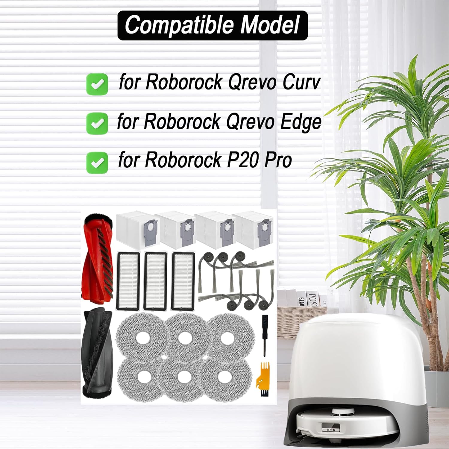 Roborock Qrevo Curv Replacement Accessories Kit